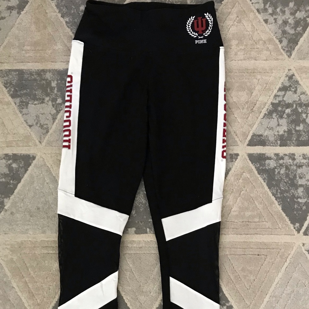 PINK Collegiate IU Leggings NWT - Small